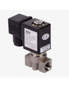 Магнет вентил нормално затворен неръждаема стомана ELV25 1/4" 24V DC (0-13 bar)