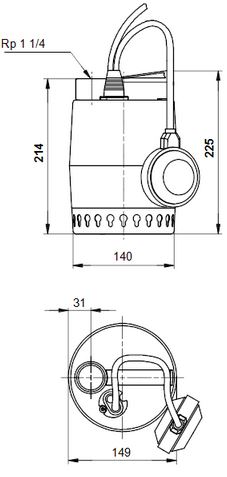 UNILIFT KP150-A1 razmeri