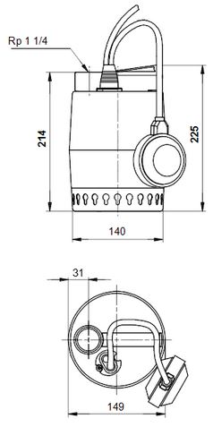 UNILIFT KP250-A1 razmeri