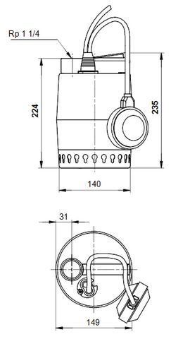 UNILIFT KP350-A1 razmeri