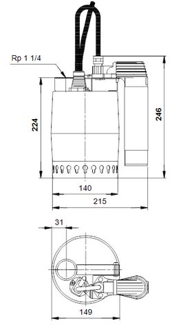 Unilift KP350 razmeri